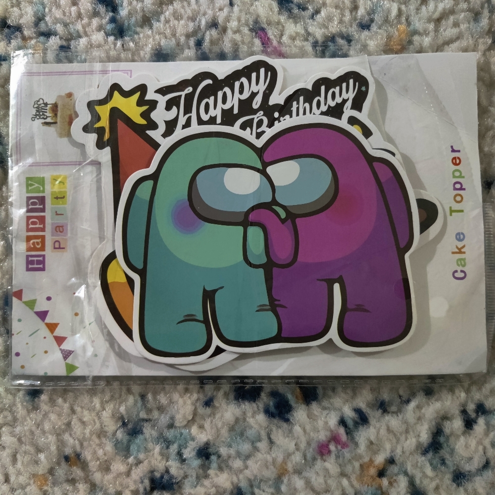 Among Us Party Cake Toppers (2)